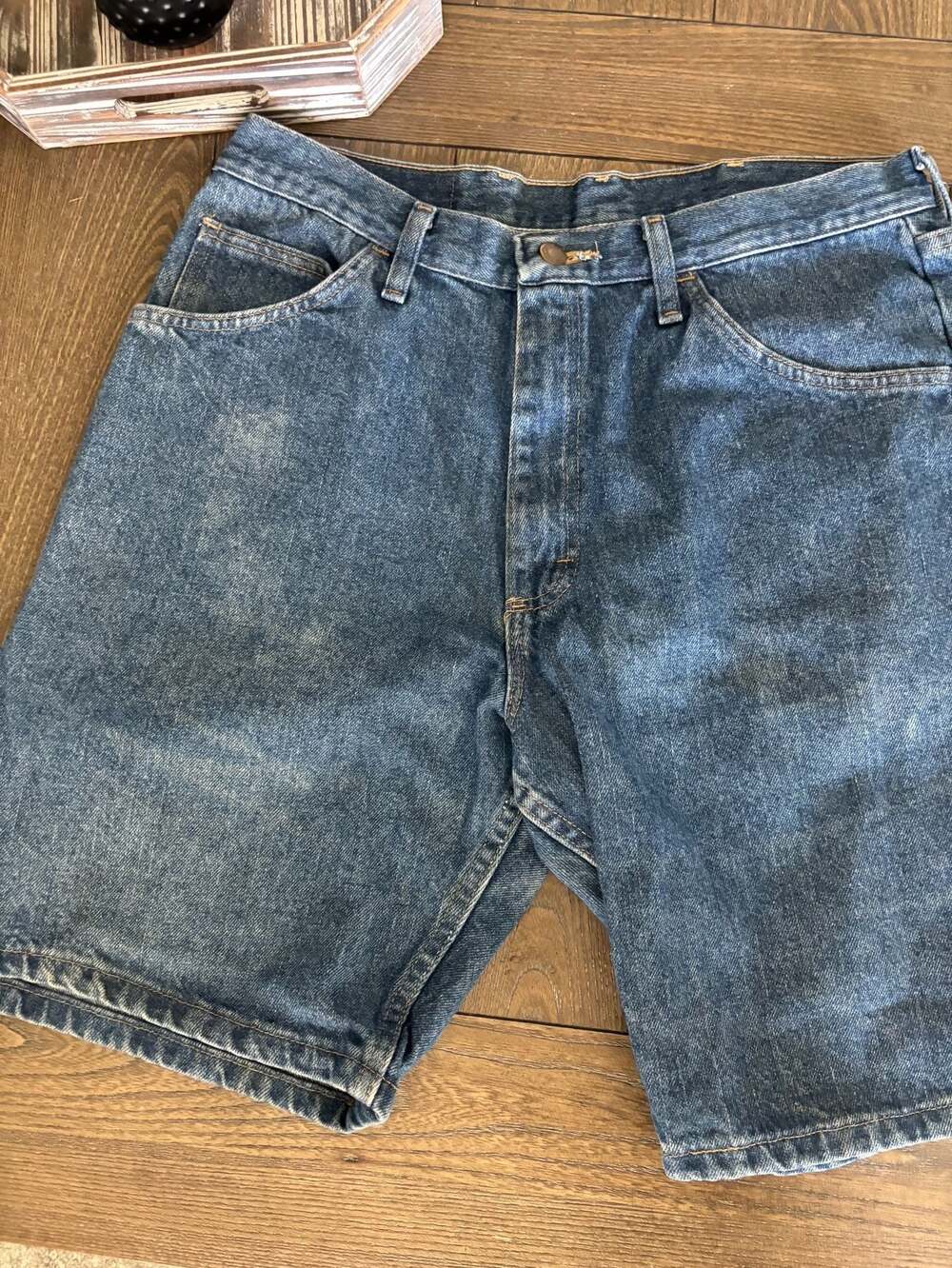 Wrangler Relaxed Fit Denim Jorts Blue Shorts Size 34